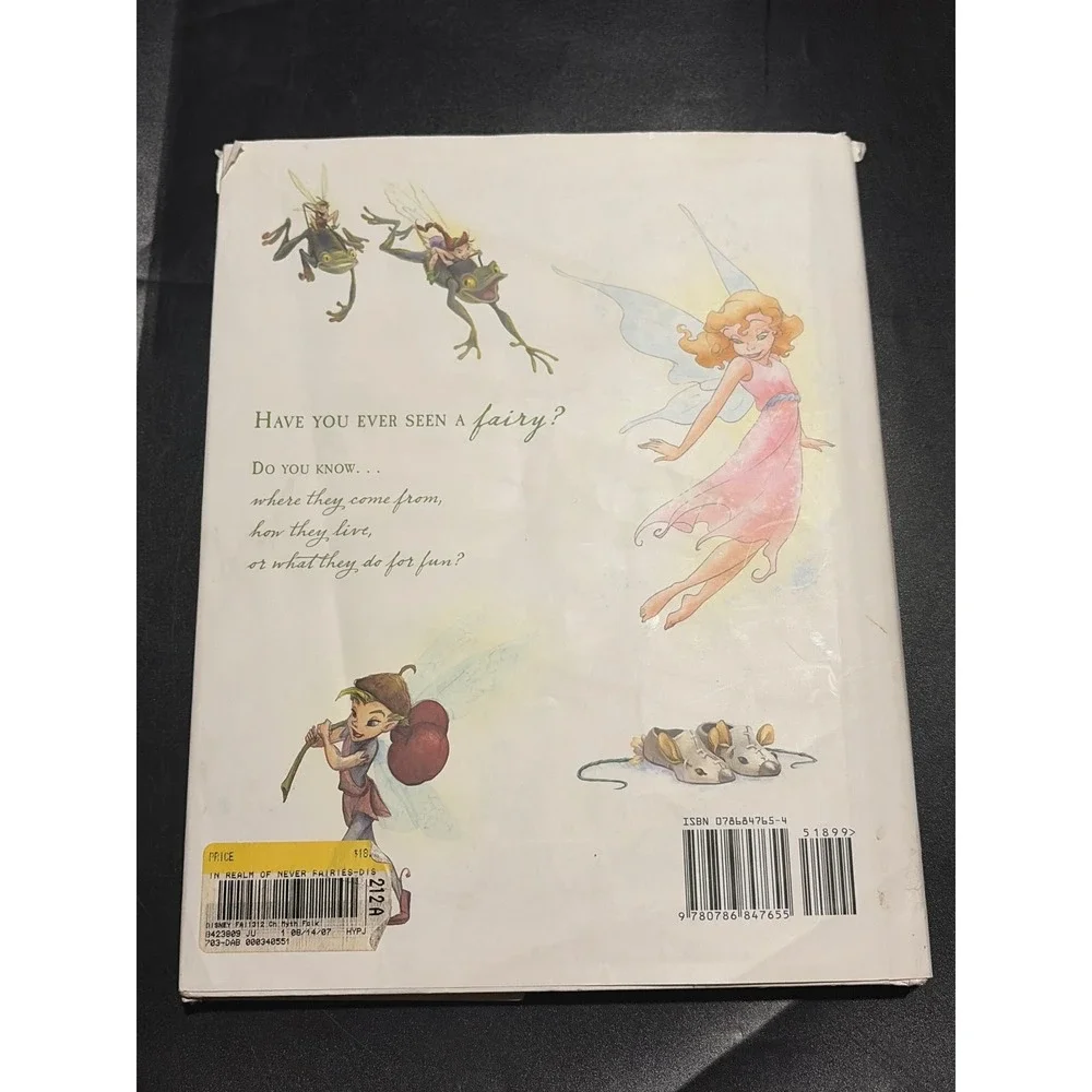 Disney In the Realm of the Never Fairies Pixie Hollow 1st Ed Tinker Bell HC DJ